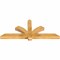 Ekena Millwork Redmond Rough Sawn Timber Gable Bracket, Western Red Cedar, 60"W x 25"H x 4"D x 4"F, 10/12 Pitch GBW060X25X0404RED00RWR - alternate 5